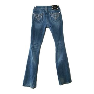 MissMe Embellished Bootcut Jeans, Size 27
